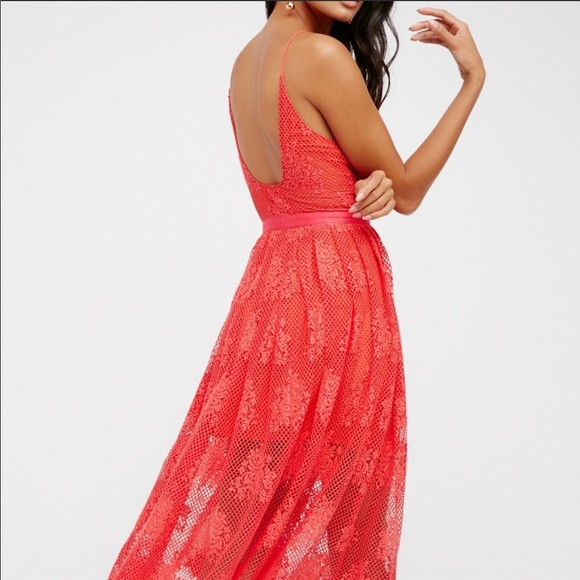 Free People Match Point Lace Midi Dress - Picture 2 of 8